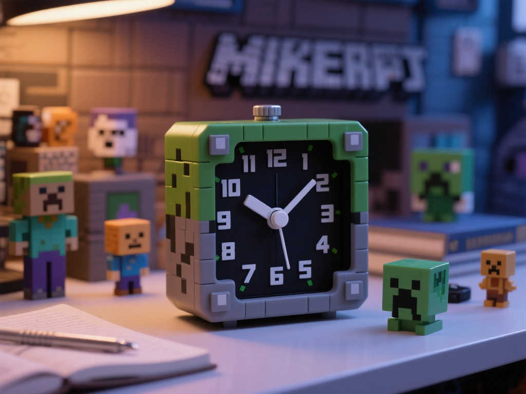 一瞥即炸！《我的世界》苦力怕主题闹钟震撼亮相